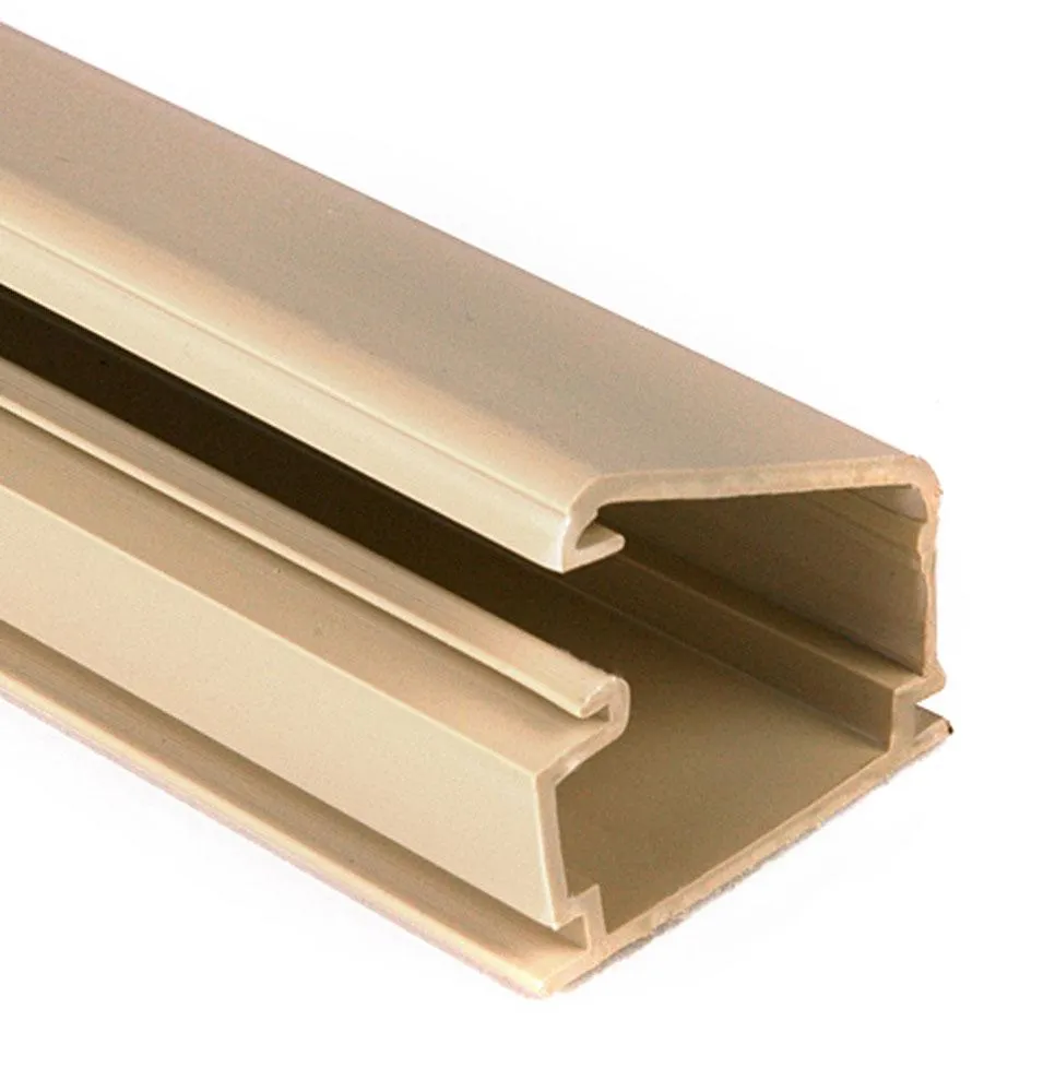 Hellermann Tyton 1 1/4" x 3/4" Ivory Raceway, 8 ft