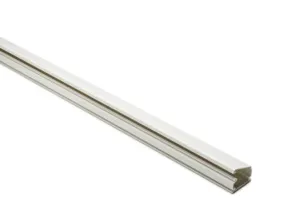 Hellermann Tyton 1 1/4" x 3/4" Office White Raceway, 8 ft