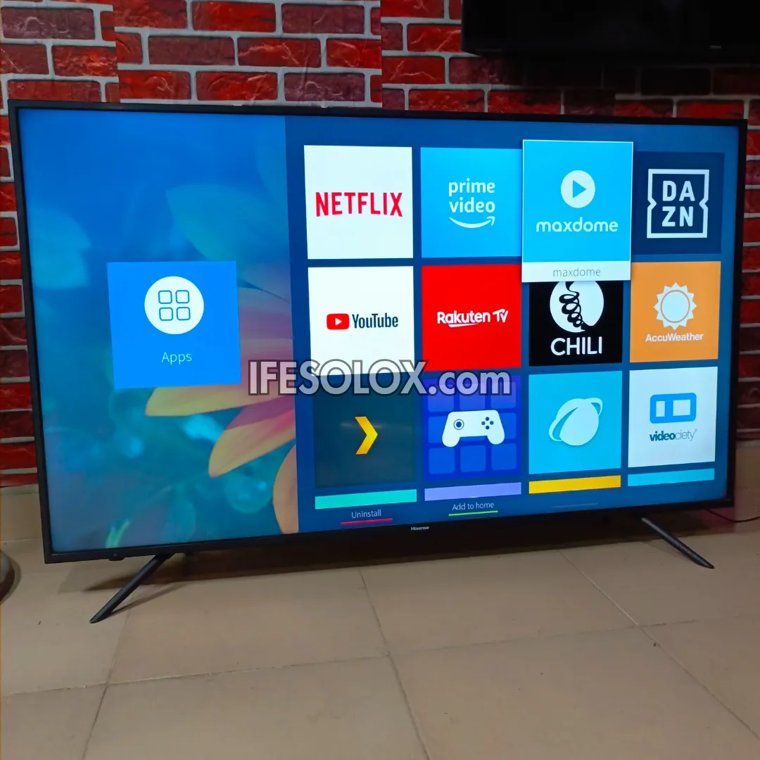 Hisense 58 inch 58A6100 VIDAA Smart 4K UHD TV (Built-in Wi-Fi, AnyView) - Foreign Used