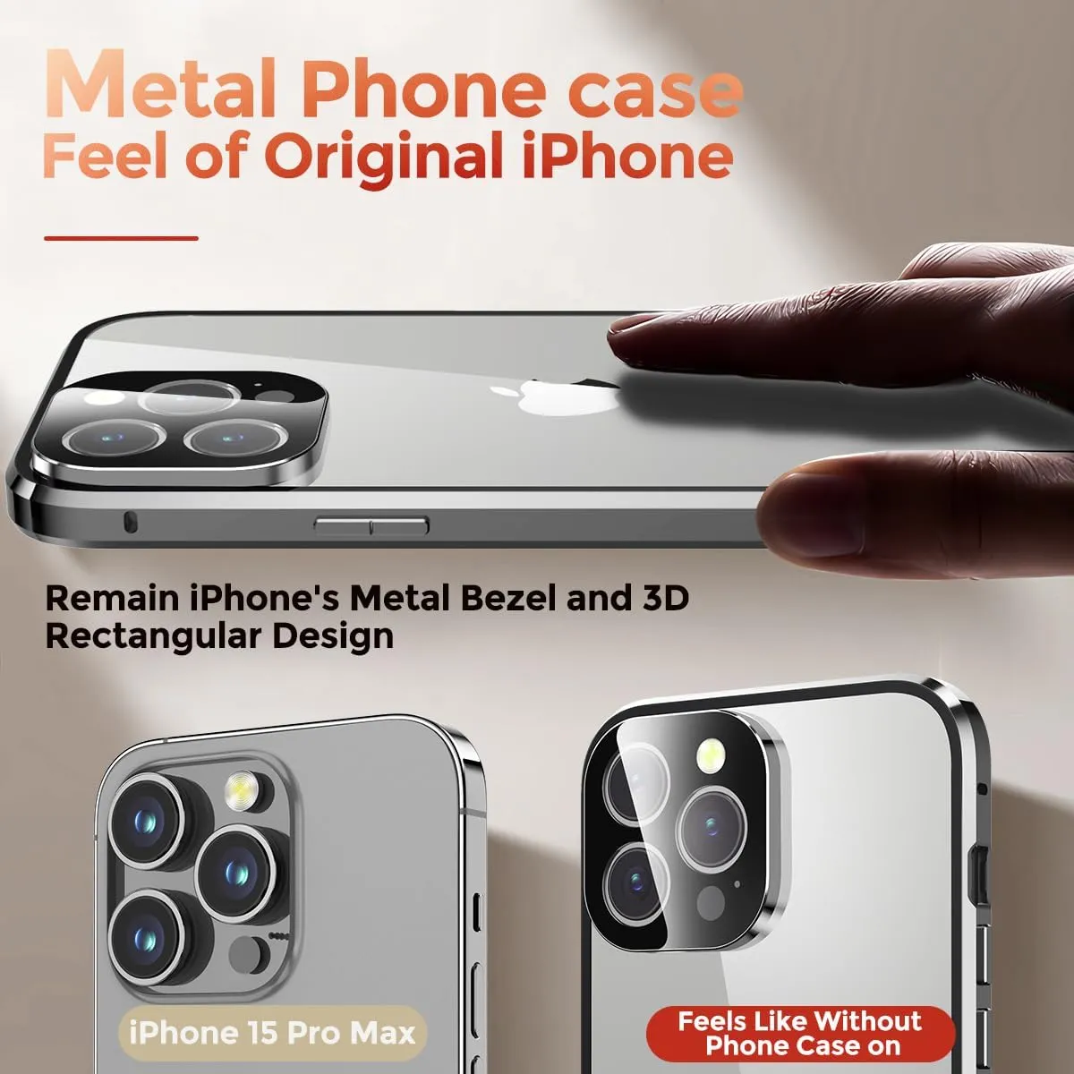 iPhone 15 Plus Anti-Peep Double Sided Case