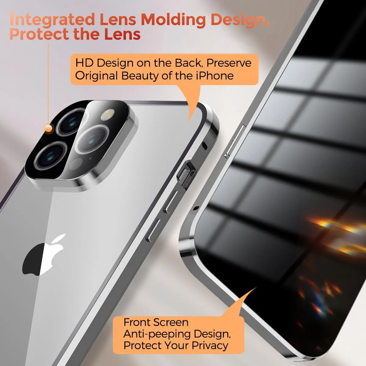 iPhone 15 Plus Anti-Peep Double Sided Case