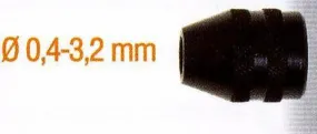 KEYLESS CHUCK 0.4-3.2MM.TREAD 8X0.75