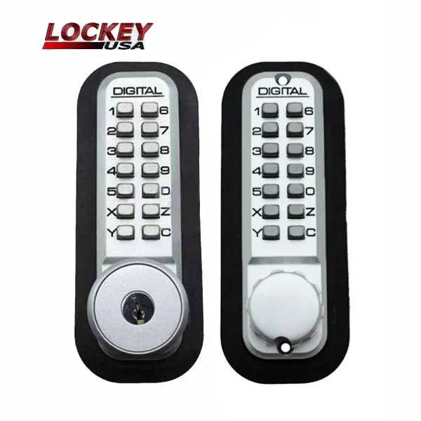 Lockey - 2210-DC-KO - Mechanical Keyless Double Deadbolt Lock w/ Key Override