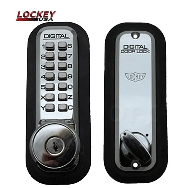 Lockey - 2210-KO - Mechanical Keypad Keyless Deadbolt Lock - Single Combination w/ Key Override