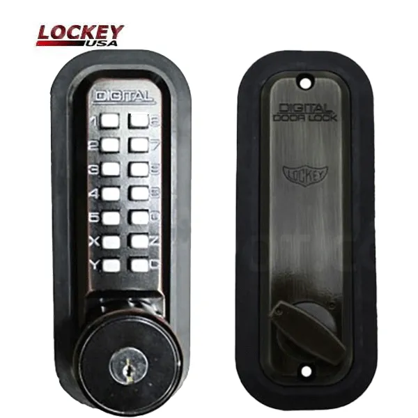 Lockey - 2210-KO - Mechanical Keypad Keyless Deadbolt Lock - Single Combination w/ Key Override