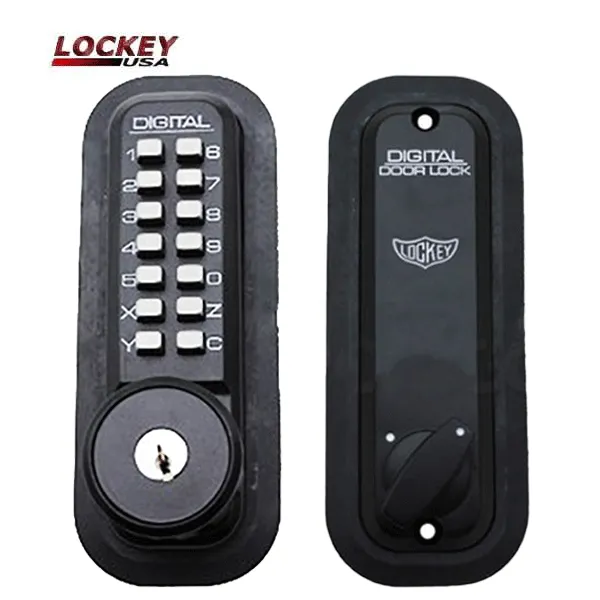 Lockey - 2210-KO - Mechanical Keypad Keyless Deadbolt Lock - Single Combination w/ Key Override