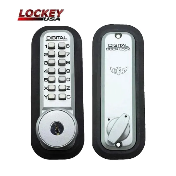 Lockey - 2210-KO - Mechanical Keypad Keyless Deadbolt Lock - Single Combination w/ Key Override