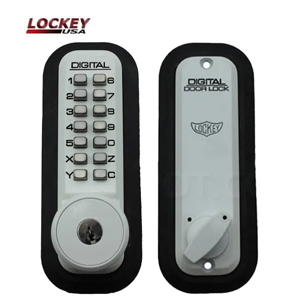 Lockey - 2210-KO - Mechanical Keypad Keyless Deadbolt Lock - Single Combination w/ Key Override