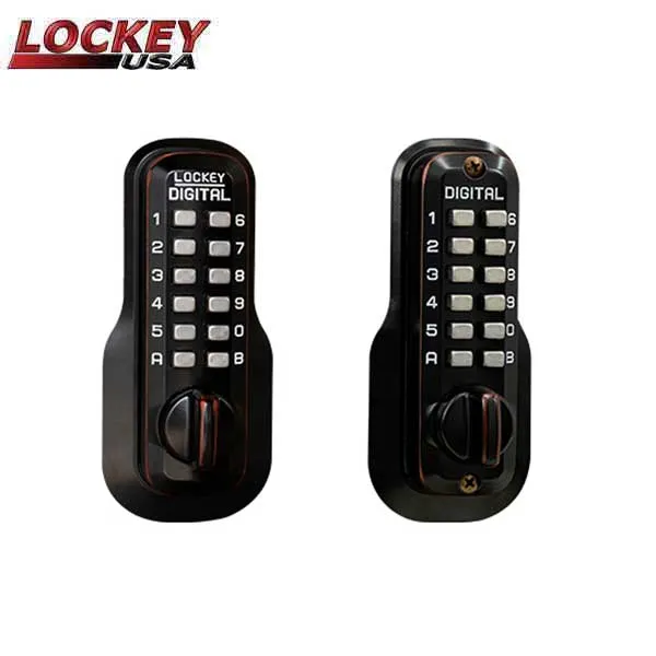 Lockey - M210 - DC - EZ - Mechanical Keyless Double Combination Deadbolt Lock