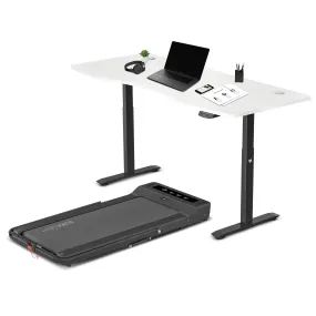 LSG Nimbus Walking Pad Treadmill   White ErgoDesk Automatic Standing Desk 1800mm