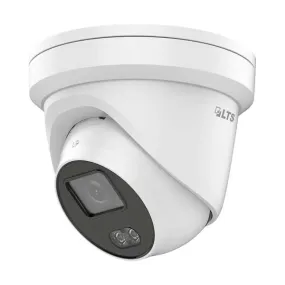 LTS CMIP3C42W-28M 4MP Turret Network Camera, Full-Time Color, White
