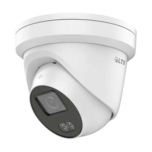 LTS CMIP3C42W-28M 4MP Turret Network Camera, Full-Time Color, White