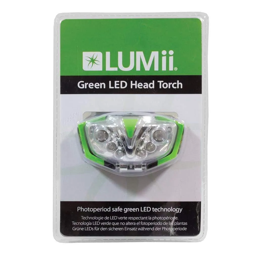 Lumii Green LED Head Torch