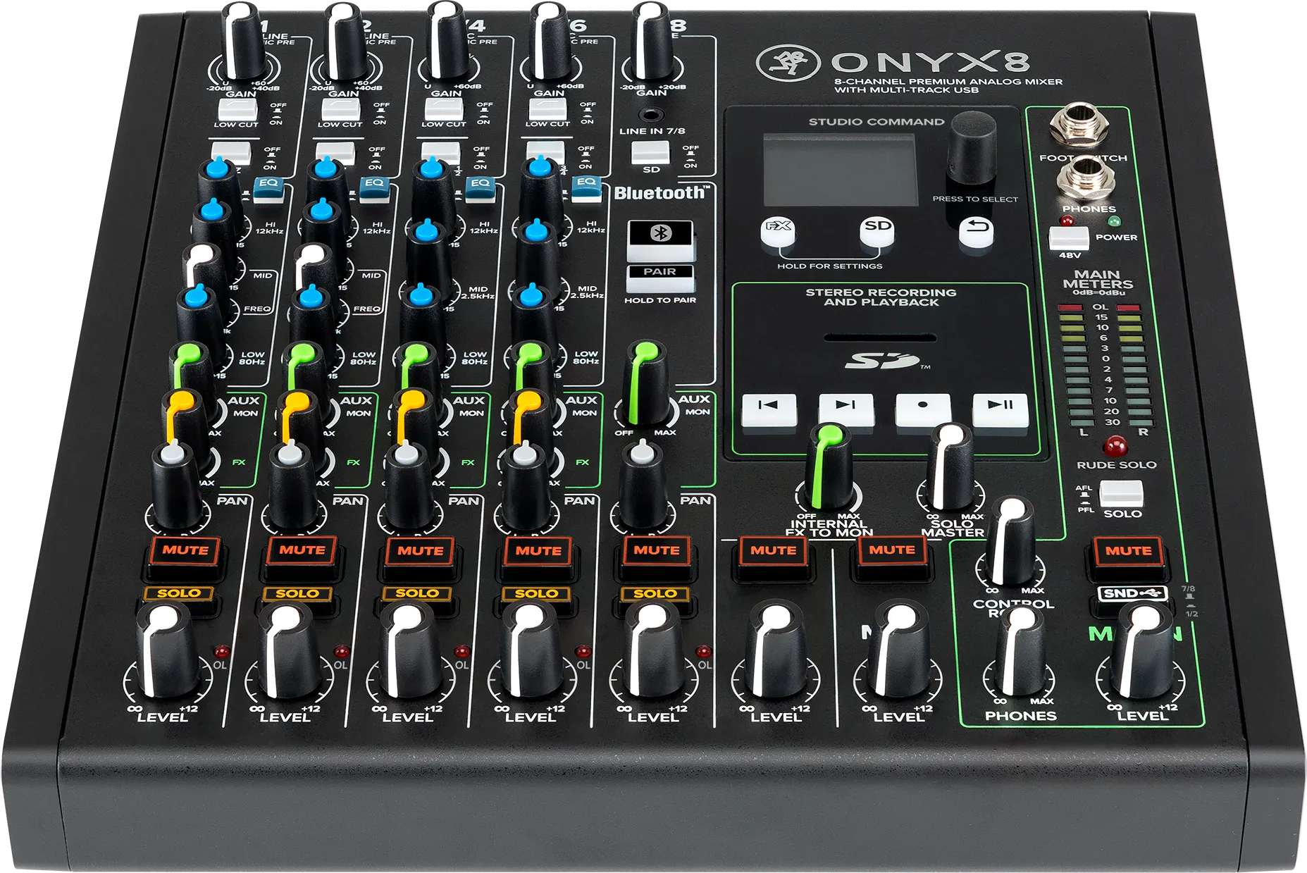 Mackie ONYX8 8-Channel Premium Analog Mixer With Multitrack USB