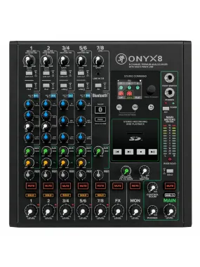 Mackie Onyx8, 8-Channel Premium Analog Mixer with USB
