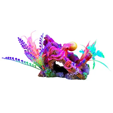 Marina iGlo Ornament - Ship's Bow with Octopus and Plants - Small - 14 cm (5.5 in)