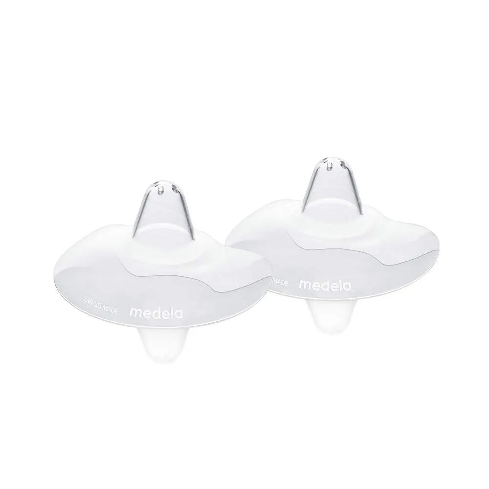 Medela soft silicone contact nipple shields with storage case - (2pcs Pack)