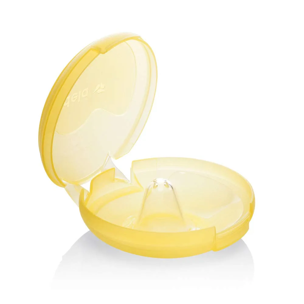 Medela soft silicone contact nipple shields with storage case - (2pcs Pack)
