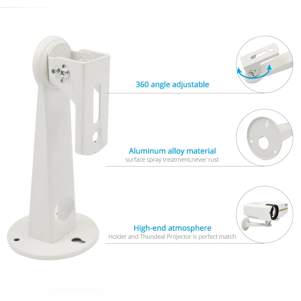 Mini Projector Wall Mount Bracket, Holder for Security Camera & Projectors Stand Adjustable 360???ø Degree Rotation