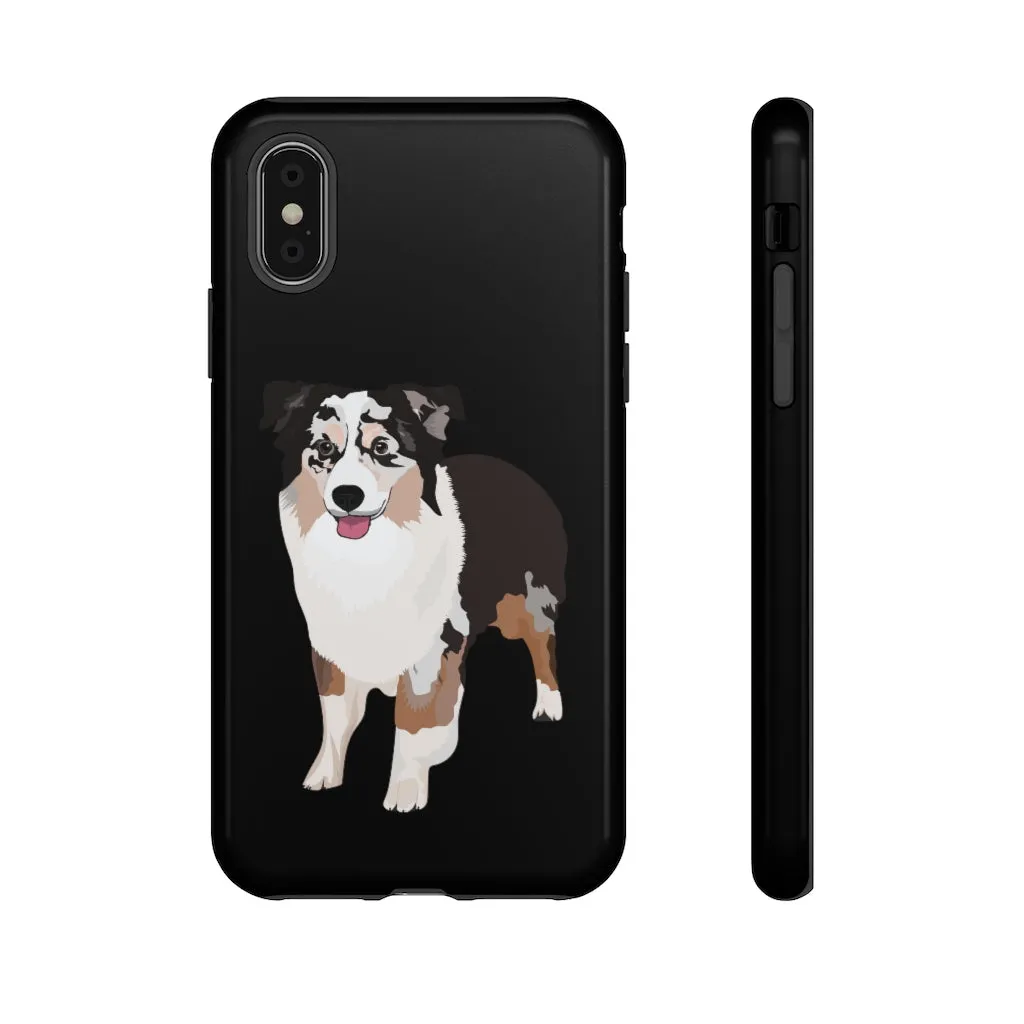 Miniature American Shepherd Tough Cell Phone Cases, Samsung, iPhone, Two Layered Case, Impact Resistant, FREE Shipping, Made in USA!!