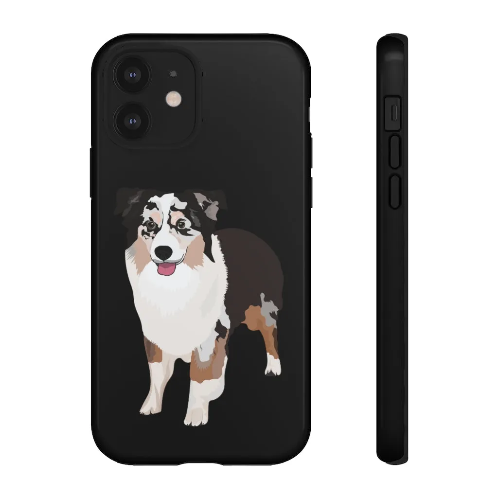 Miniature American Shepherd Tough Cell Phone Cases, Samsung, iPhone, Two Layered Case, Impact Resistant, FREE Shipping, Made in USA!!