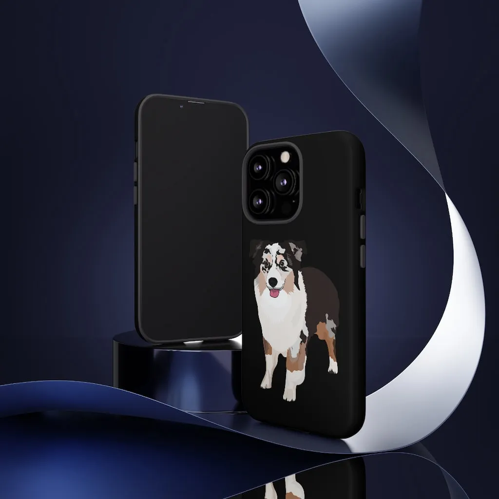 Miniature American Shepherd Tough Cell Phone Cases, Samsung, iPhone, Two Layered Case, Impact Resistant, FREE Shipping, Made in USA!!