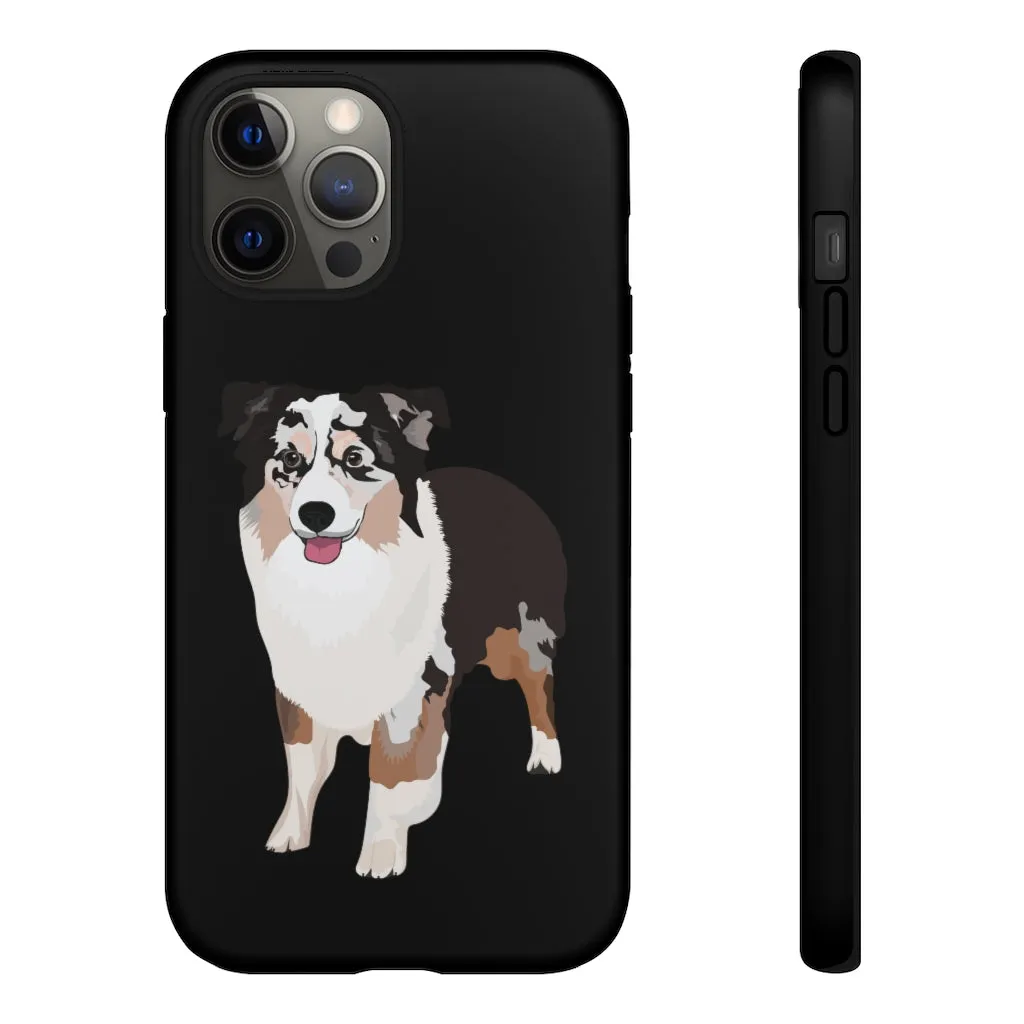 Miniature American Shepherd Tough Cell Phone Cases, Samsung, iPhone, Two Layered Case, Impact Resistant, FREE Shipping, Made in USA!!