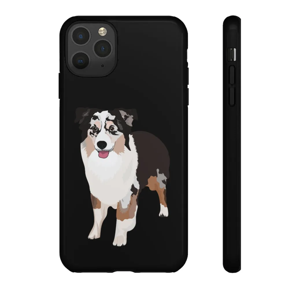 Miniature American Shepherd Tough Cell Phone Cases, Samsung, iPhone, Two Layered Case, Impact Resistant, FREE Shipping, Made in USA!!