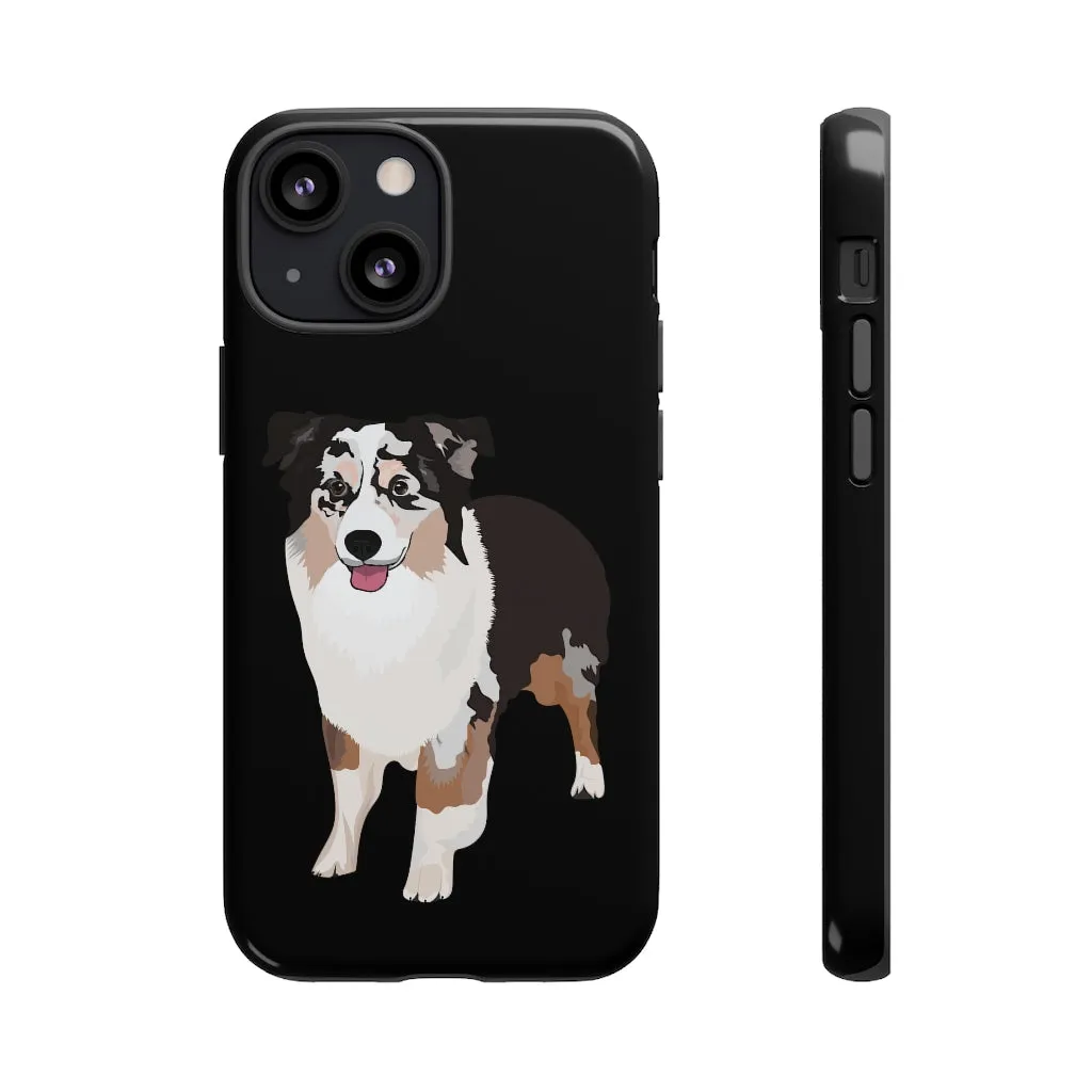 Miniature American Shepherd Tough Cell Phone Cases, Samsung, iPhone, Two Layered Case, Impact Resistant, FREE Shipping, Made in USA!!