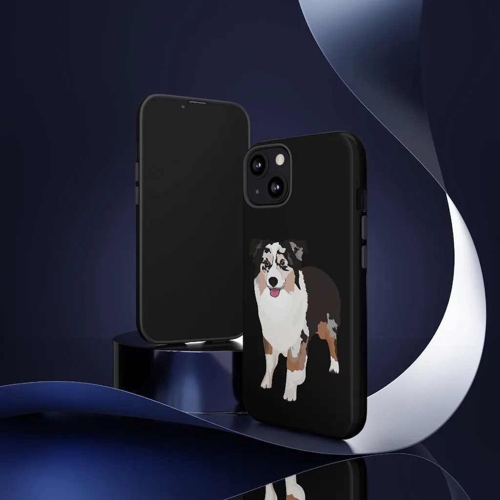 Miniature American Shepherd Tough Cell Phone Cases, Samsung, iPhone, Two Layered Case, Impact Resistant, FREE Shipping, Made in USA!!