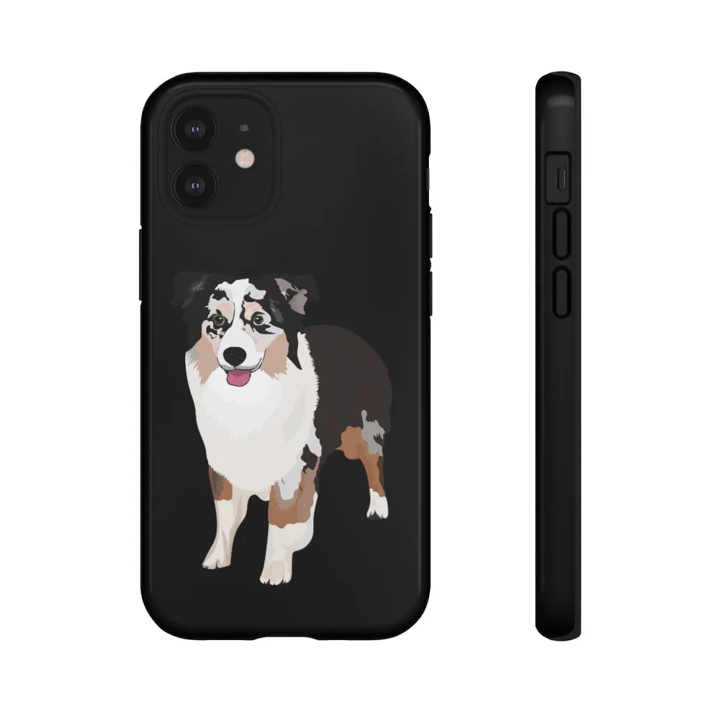 Miniature American Shepherd Tough Cell Phone Cases, Samsung, iPhone, Two Layered Case, Impact Resistant, FREE Shipping, Made in USA!!