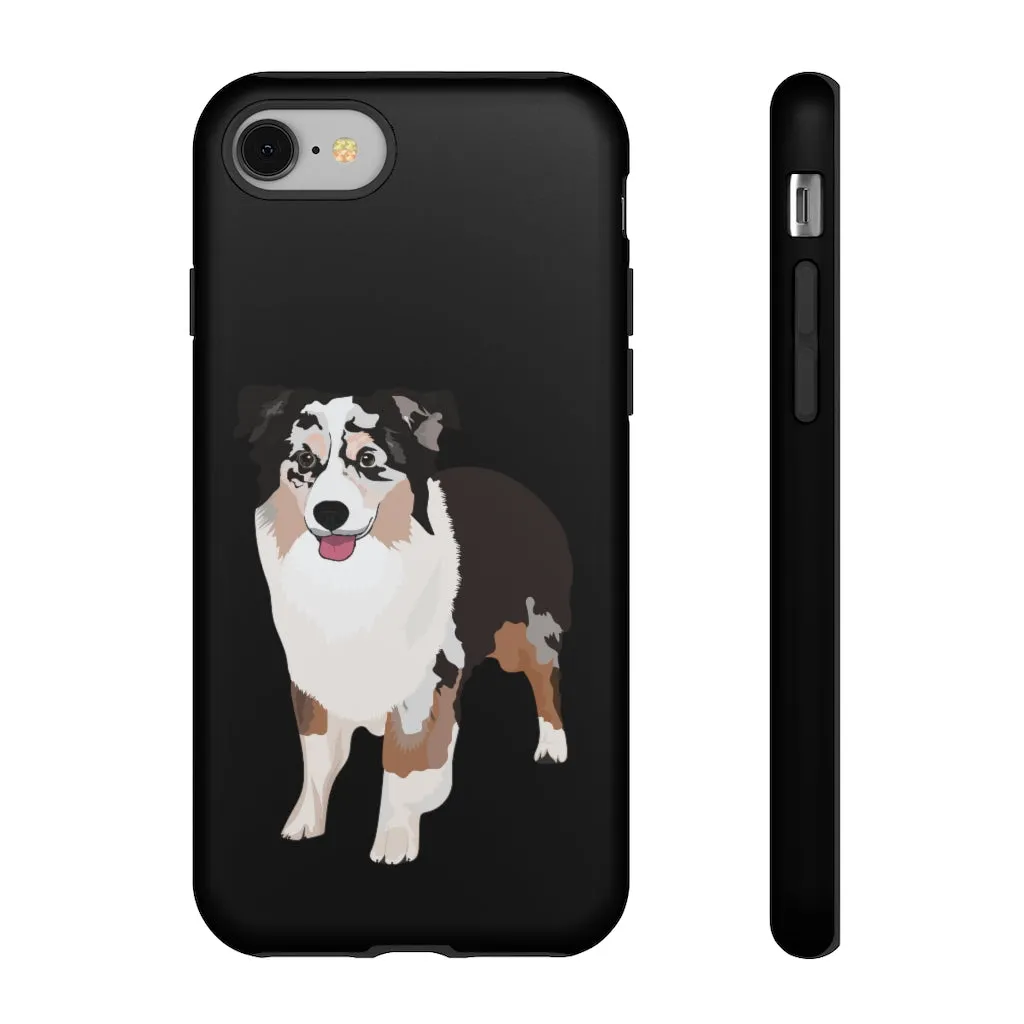 Miniature American Shepherd Tough Cell Phone Cases, Samsung, iPhone, Two Layered Case, Impact Resistant, FREE Shipping, Made in USA!!