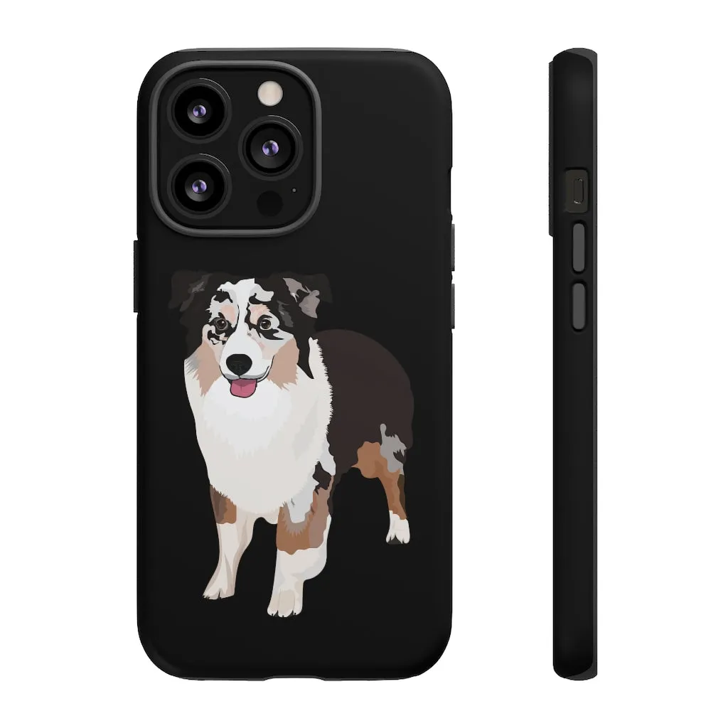 Miniature American Shepherd Tough Cell Phone Cases, Samsung, iPhone, Two Layered Case, Impact Resistant, FREE Shipping, Made in USA!!