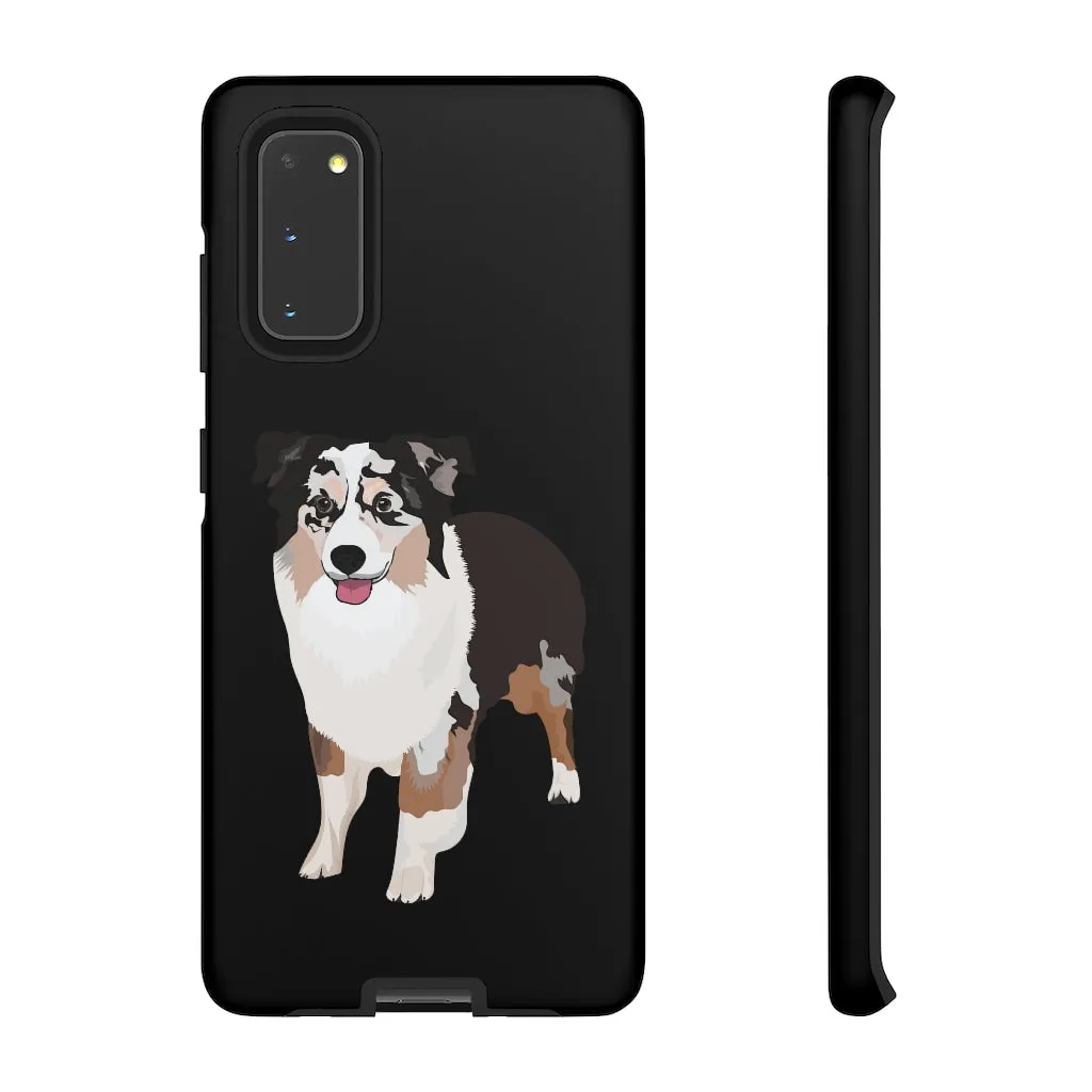 Miniature American Shepherd Tough Cell Phone Cases, Samsung, iPhone, Two Layered Case, Impact Resistant, FREE Shipping, Made in USA!!
