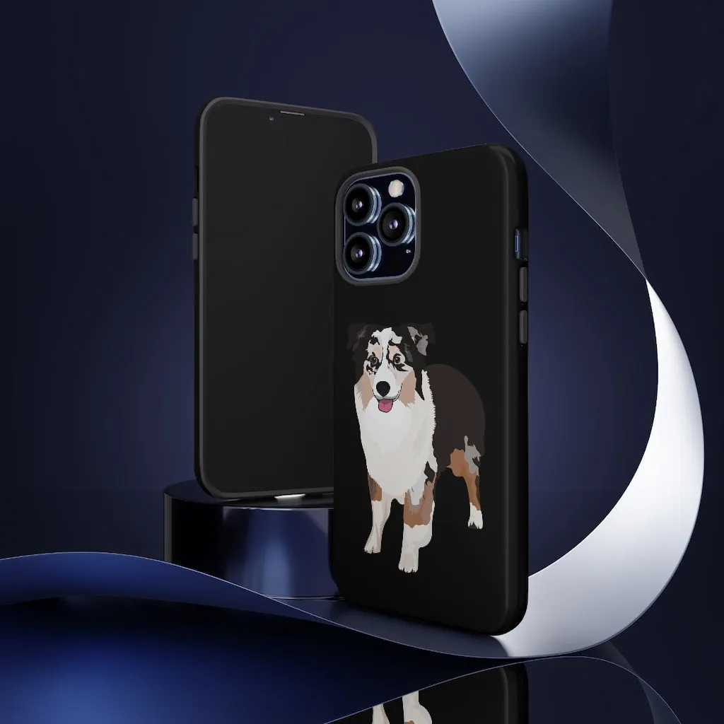 Miniature American Shepherd Tough Cell Phone Cases, Samsung, iPhone, Two Layered Case, Impact Resistant, FREE Shipping, Made in USA!!