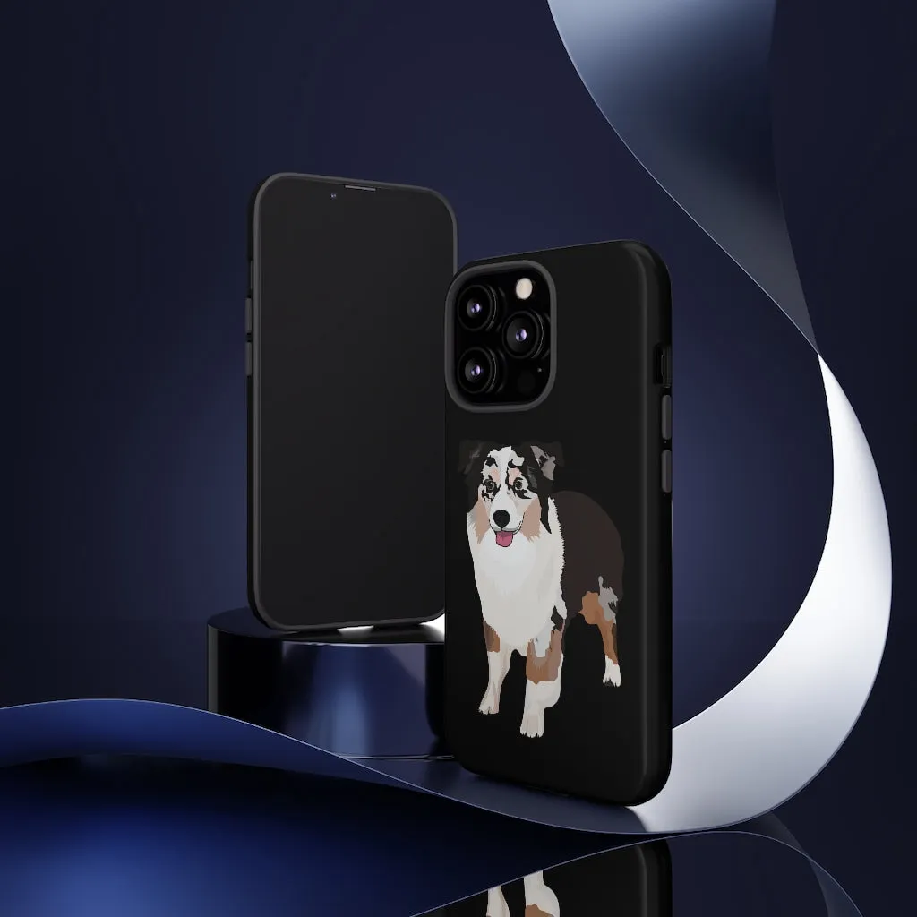 Miniature American Shepherd Tough Cell Phone Cases, Samsung, iPhone, Two Layered Case, Impact Resistant, FREE Shipping, Made in USA!!