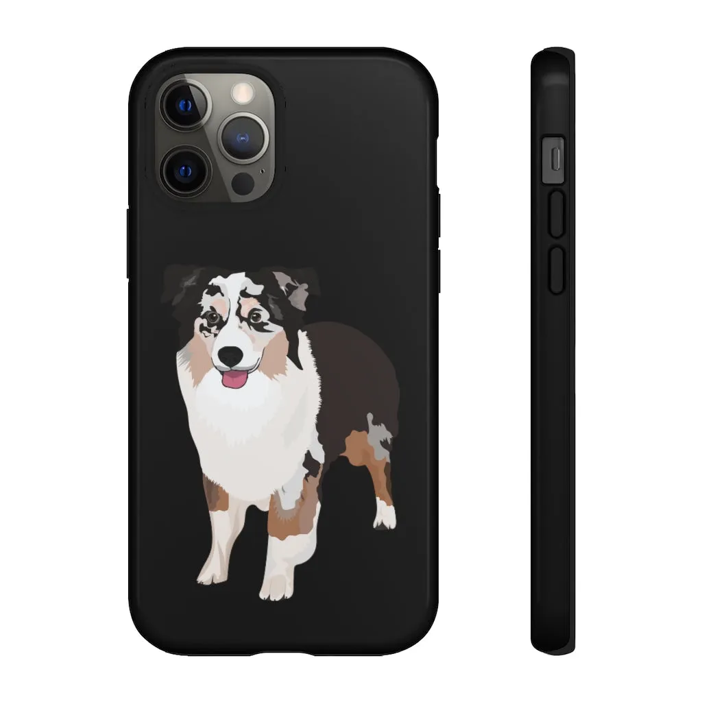 Miniature American Shepherd Tough Cell Phone Cases, Samsung, iPhone, Two Layered Case, Impact Resistant, FREE Shipping, Made in USA!!