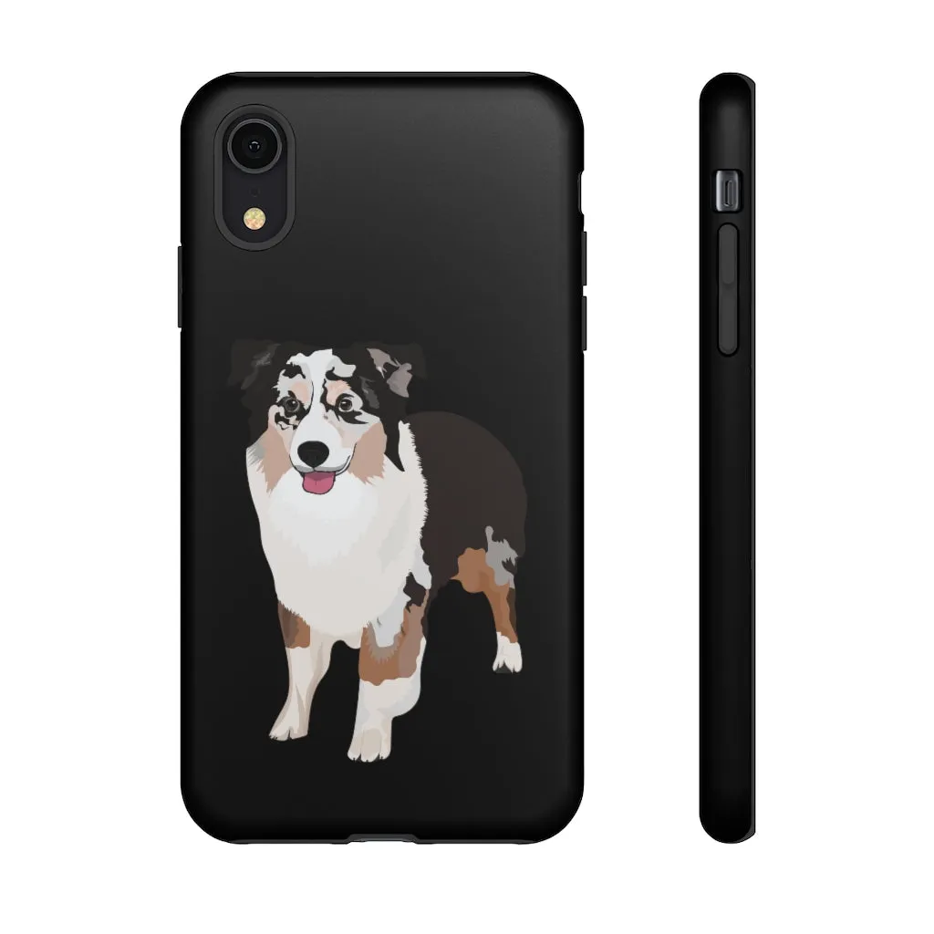 Miniature American Shepherd Tough Cell Phone Cases, Samsung, iPhone, Two Layered Case, Impact Resistant, FREE Shipping, Made in USA!!