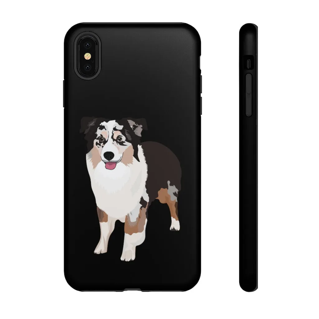 Miniature American Shepherd Tough Cell Phone Cases, Samsung, iPhone, Two Layered Case, Impact Resistant, FREE Shipping, Made in USA!!