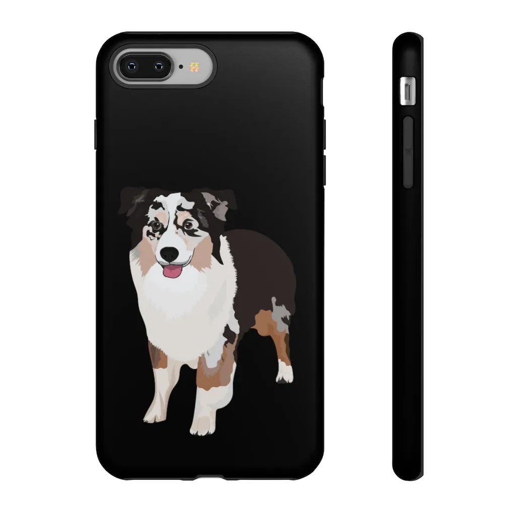 Miniature American Shepherd Tough Cell Phone Cases, Samsung, iPhone, Two Layered Case, Impact Resistant, FREE Shipping, Made in USA!!