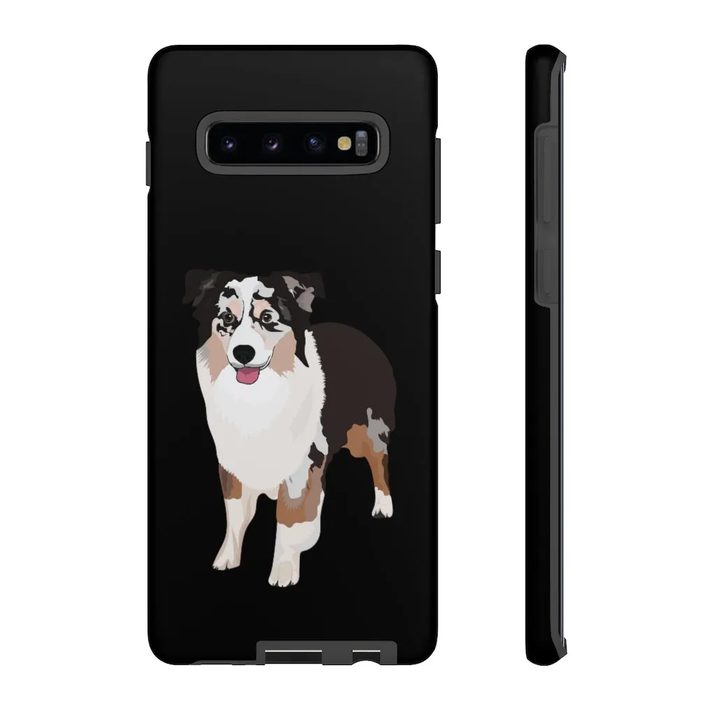Miniature American Shepherd Tough Cell Phone Cases, Samsung, iPhone, Two Layered Case, Impact Resistant, FREE Shipping, Made in USA!!