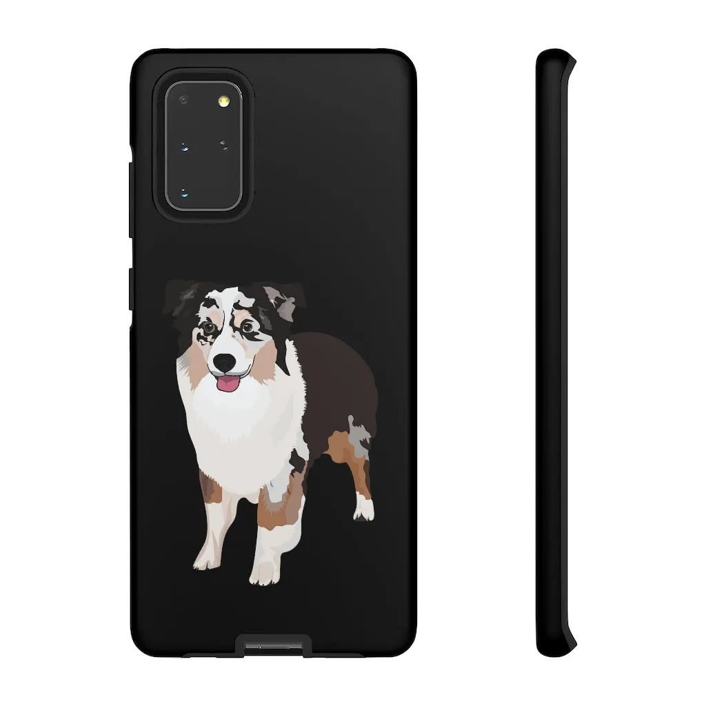 Miniature American Shepherd Tough Cell Phone Cases, Samsung, iPhone, Two Layered Case, Impact Resistant, FREE Shipping, Made in USA!!