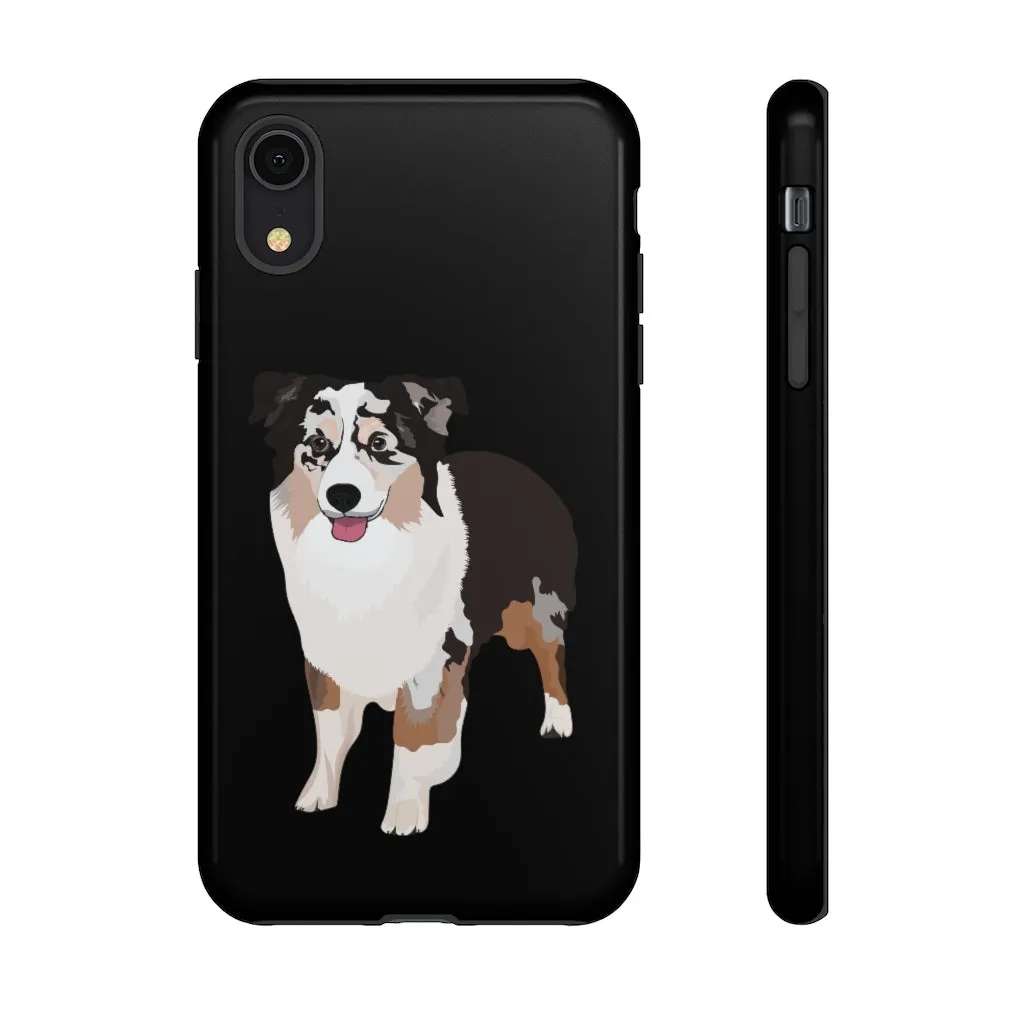 Miniature American Shepherd Tough Cell Phone Cases, Samsung, iPhone, Two Layered Case, Impact Resistant, FREE Shipping, Made in USA!!