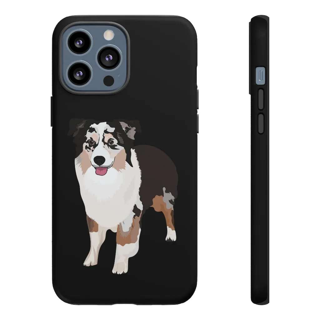 Miniature American Shepherd Tough Cell Phone Cases, Samsung, iPhone, Two Layered Case, Impact Resistant, FREE Shipping, Made in USA!!