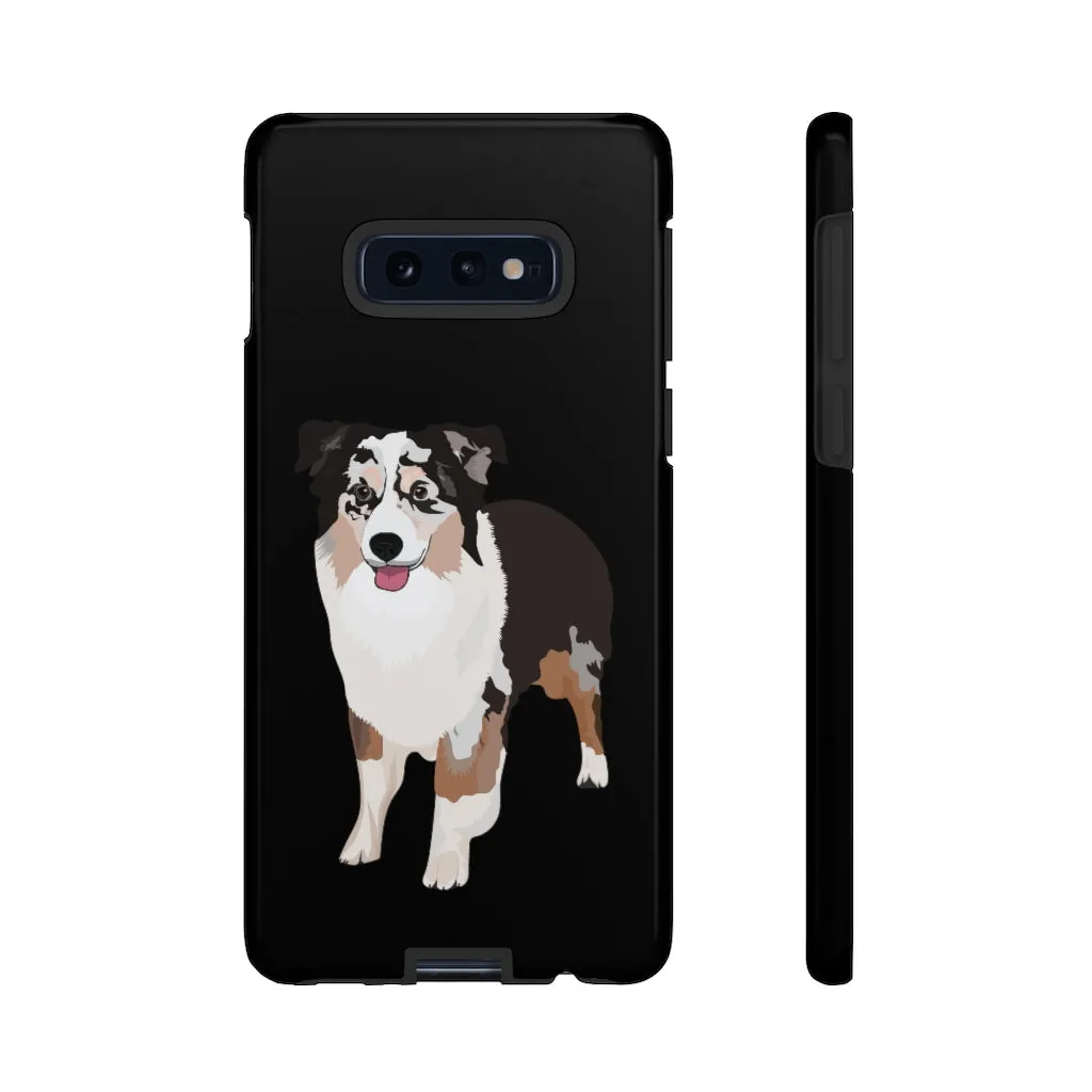 Miniature American Shepherd Tough Cell Phone Cases, Samsung, iPhone, Two Layered Case, Impact Resistant, FREE Shipping, Made in USA!!