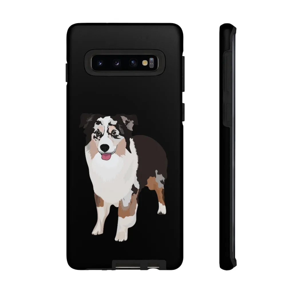 Miniature American Shepherd Tough Cell Phone Cases, Samsung, iPhone, Two Layered Case, Impact Resistant, FREE Shipping, Made in USA!!