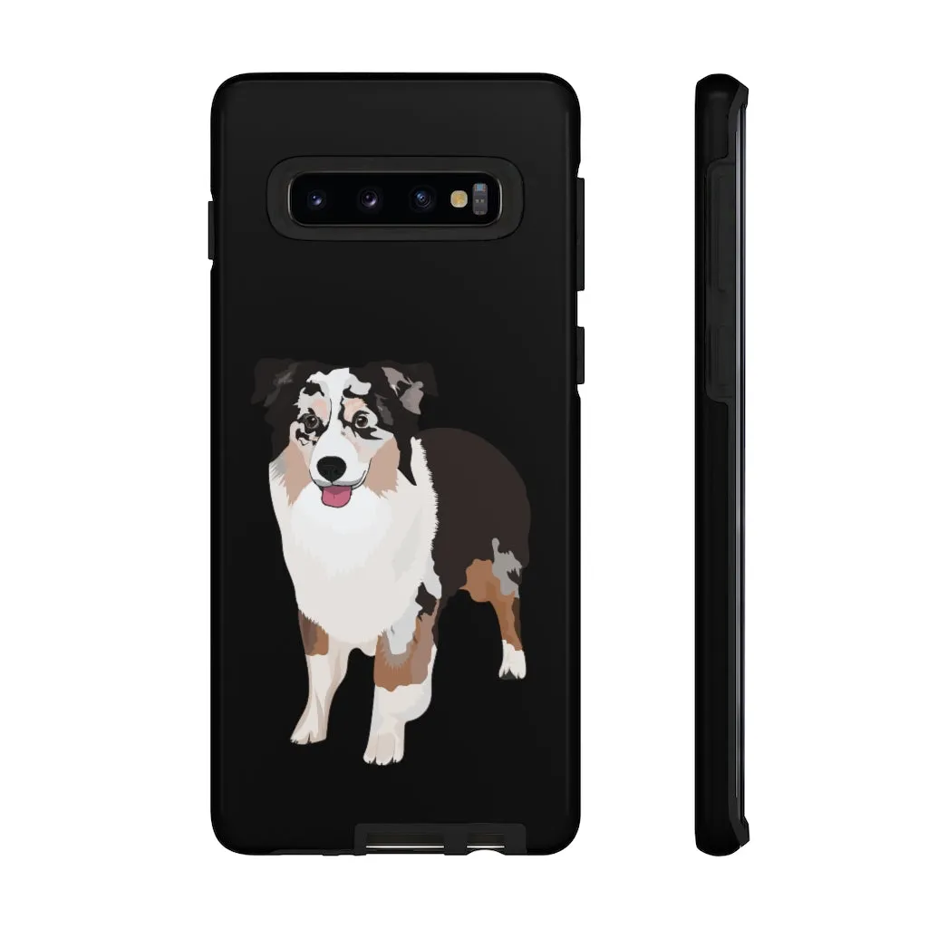 Miniature American Shepherd Tough Cell Phone Cases, Samsung, iPhone, Two Layered Case, Impact Resistant, FREE Shipping, Made in USA!!