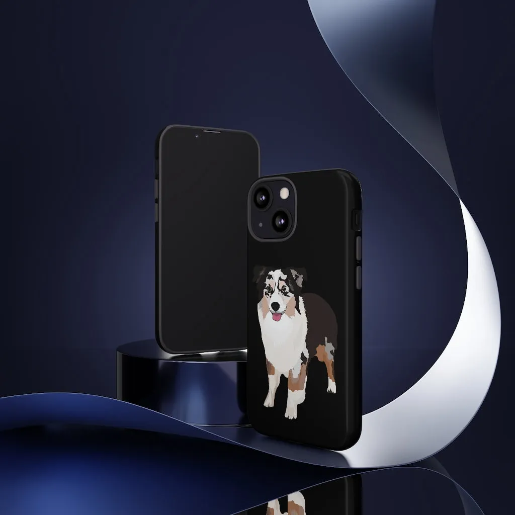 Miniature American Shepherd Tough Cell Phone Cases, Samsung, iPhone, Two Layered Case, Impact Resistant, FREE Shipping, Made in USA!!