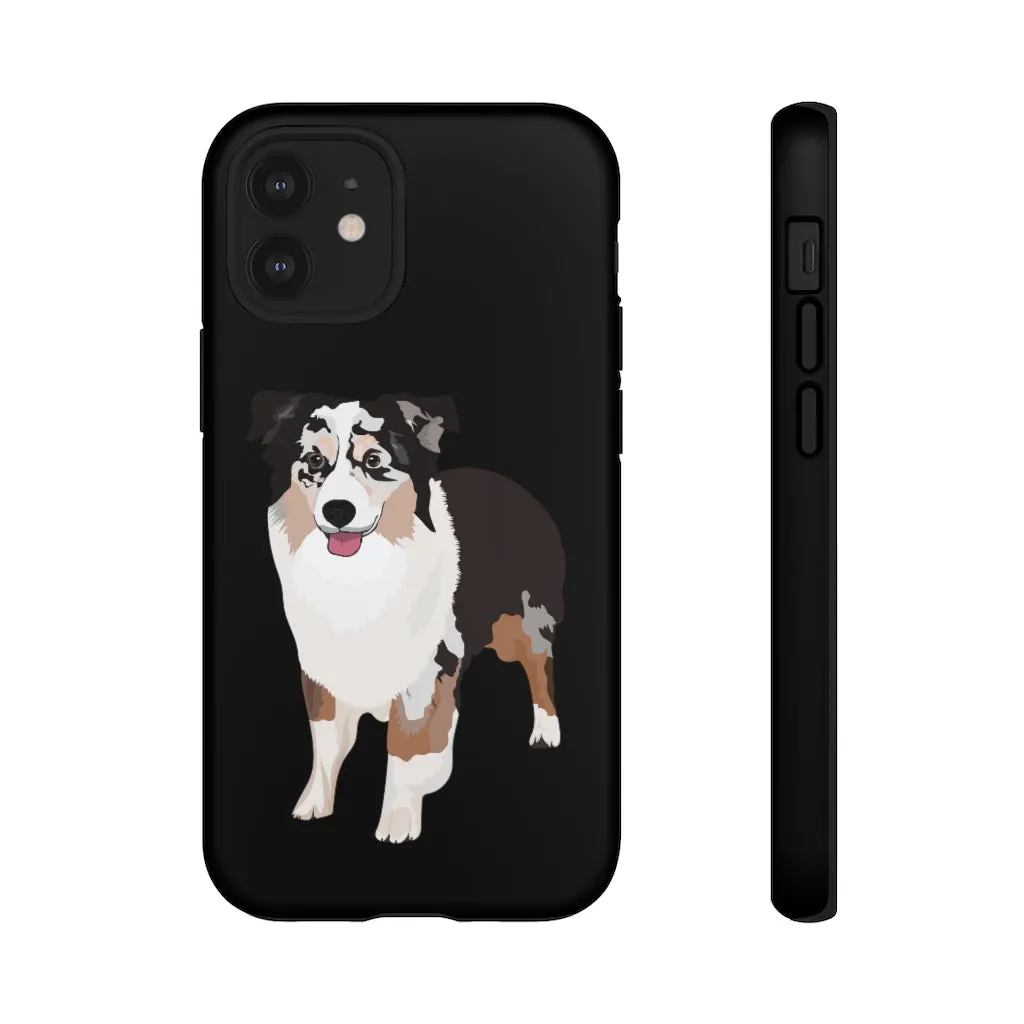 Miniature American Shepherd Tough Cell Phone Cases, Samsung, iPhone, Two Layered Case, Impact Resistant, FREE Shipping, Made in USA!!