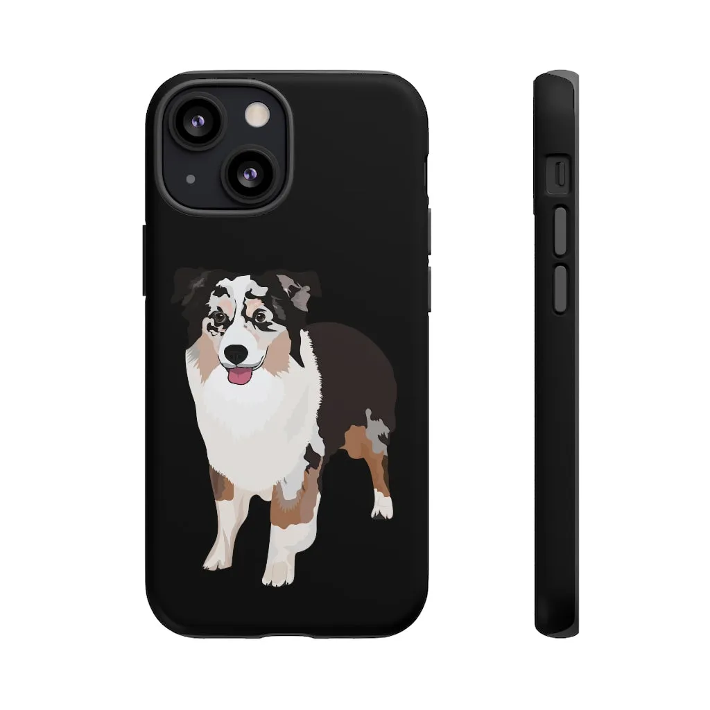 Miniature American Shepherd Tough Cell Phone Cases, Samsung, iPhone, Two Layered Case, Impact Resistant, FREE Shipping, Made in USA!!